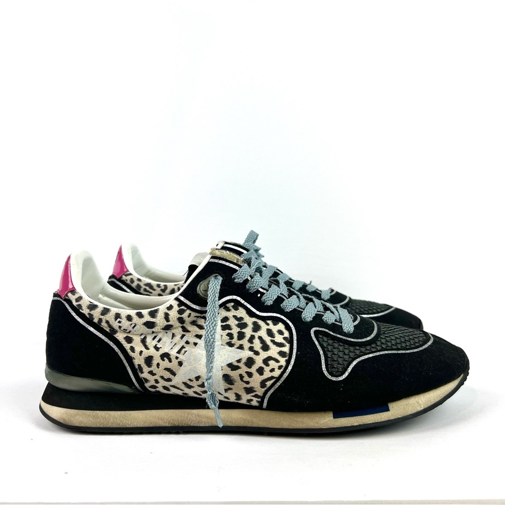 Original GGDB Mixed Media Running Shoe in Black/Pink/Leopard